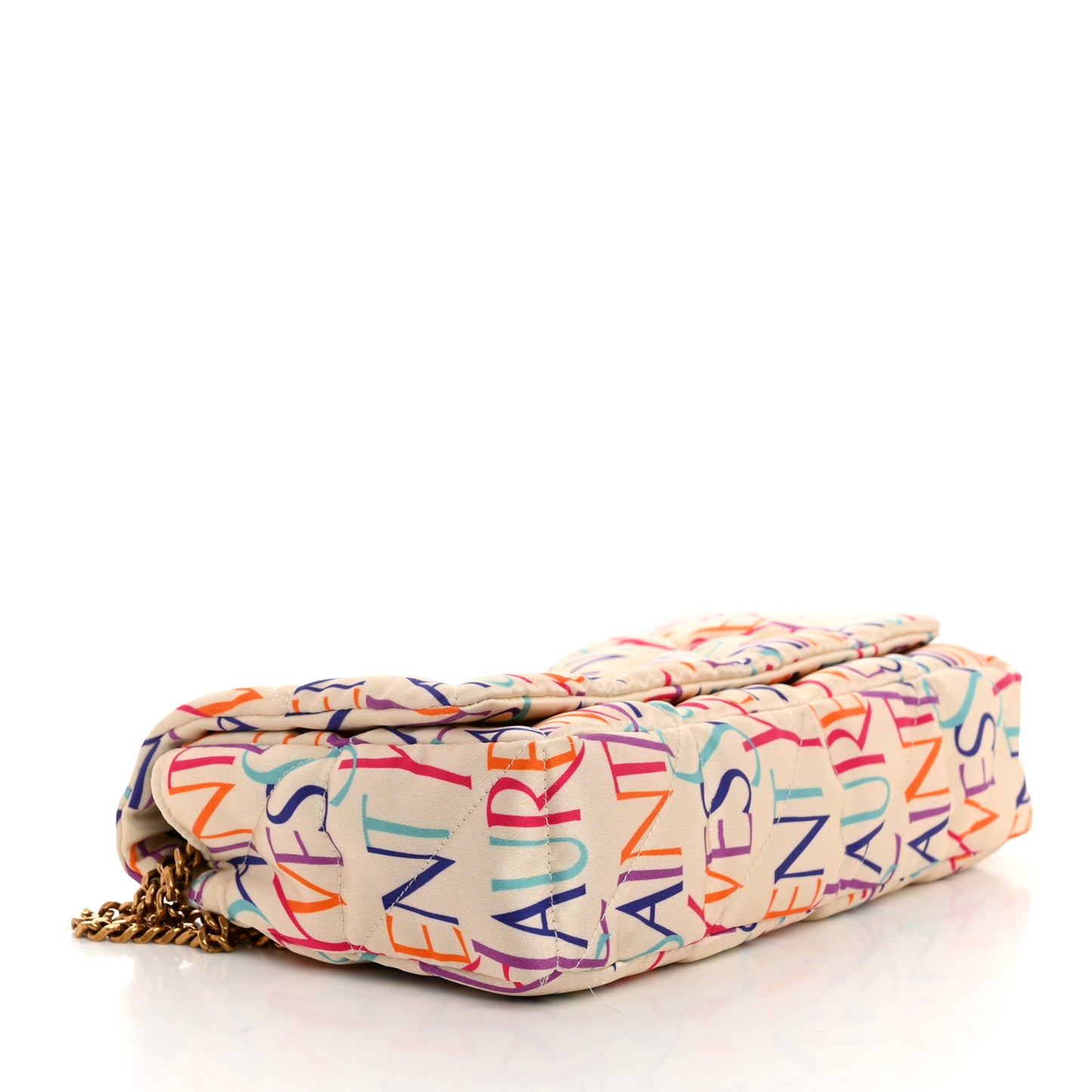 Silk Carre Rive Gauche Print Patchwork Monogram Medium Jamie Multicolor White