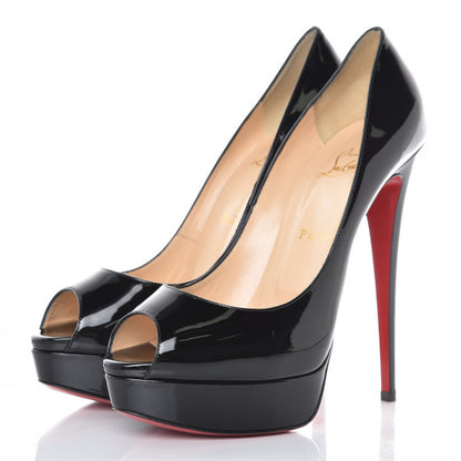 Christian Louboutin Patent New Very Prive 120 Pumps 41 Black 3 of 11