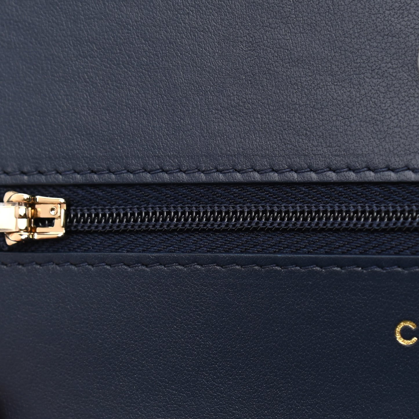 Denim Printed Wallet On Chain WOC Dark Blue
