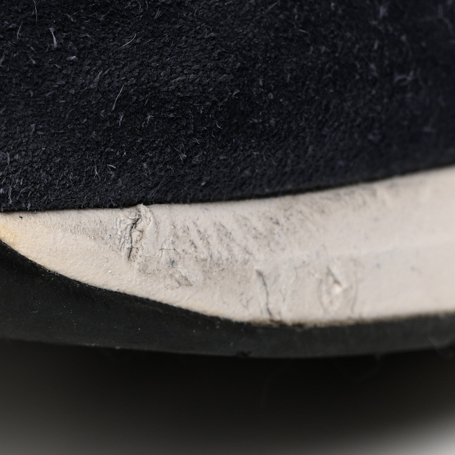 Chanel Suede Calfskin CC Sneakers 39.5 Blue Navy Dark Navy 9 of 9