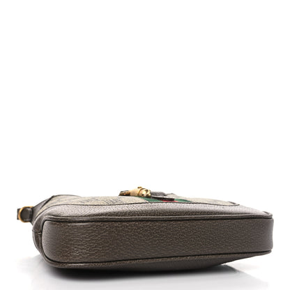 Gucci X BALENCIAGA BB Supreme Monogram Calfskin Web Mini Jackie 1961 Hobo Beige Ebony 4 of 8