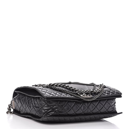 Chanel Calfskin Enchained XL Boy Flap Black 4 of 9