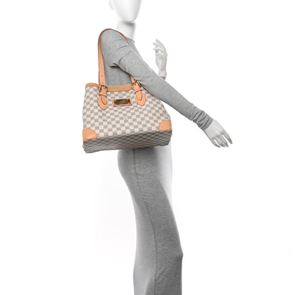 Louis Vuitton Damier Azur Hampstead MM 2 of 10