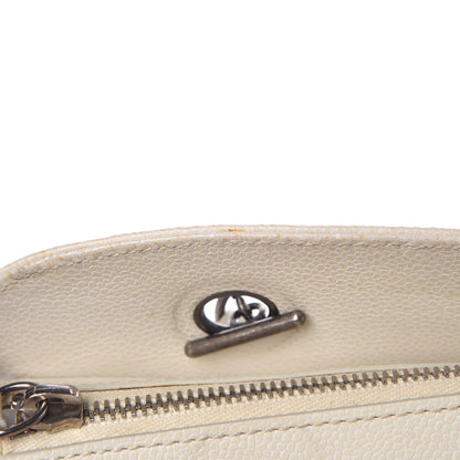 Chanel Caviar Quilted Timeless CC Bowler Bag White 14 of 18