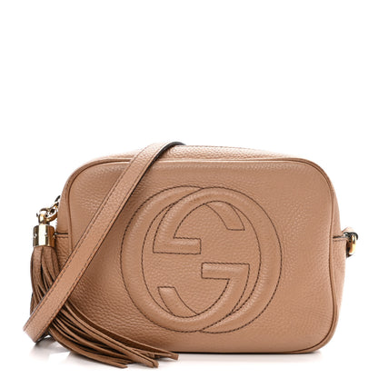 Gucci Pebbled Calfskin Small Soho Disco Bag Camelia 1 of 18
