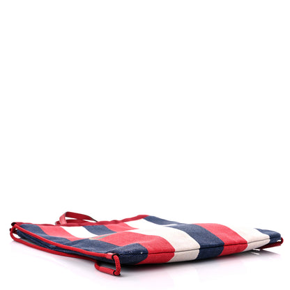 Gucci Canvas Logo Sylvie Stripe Drawstring Backpack Red 4 of 9