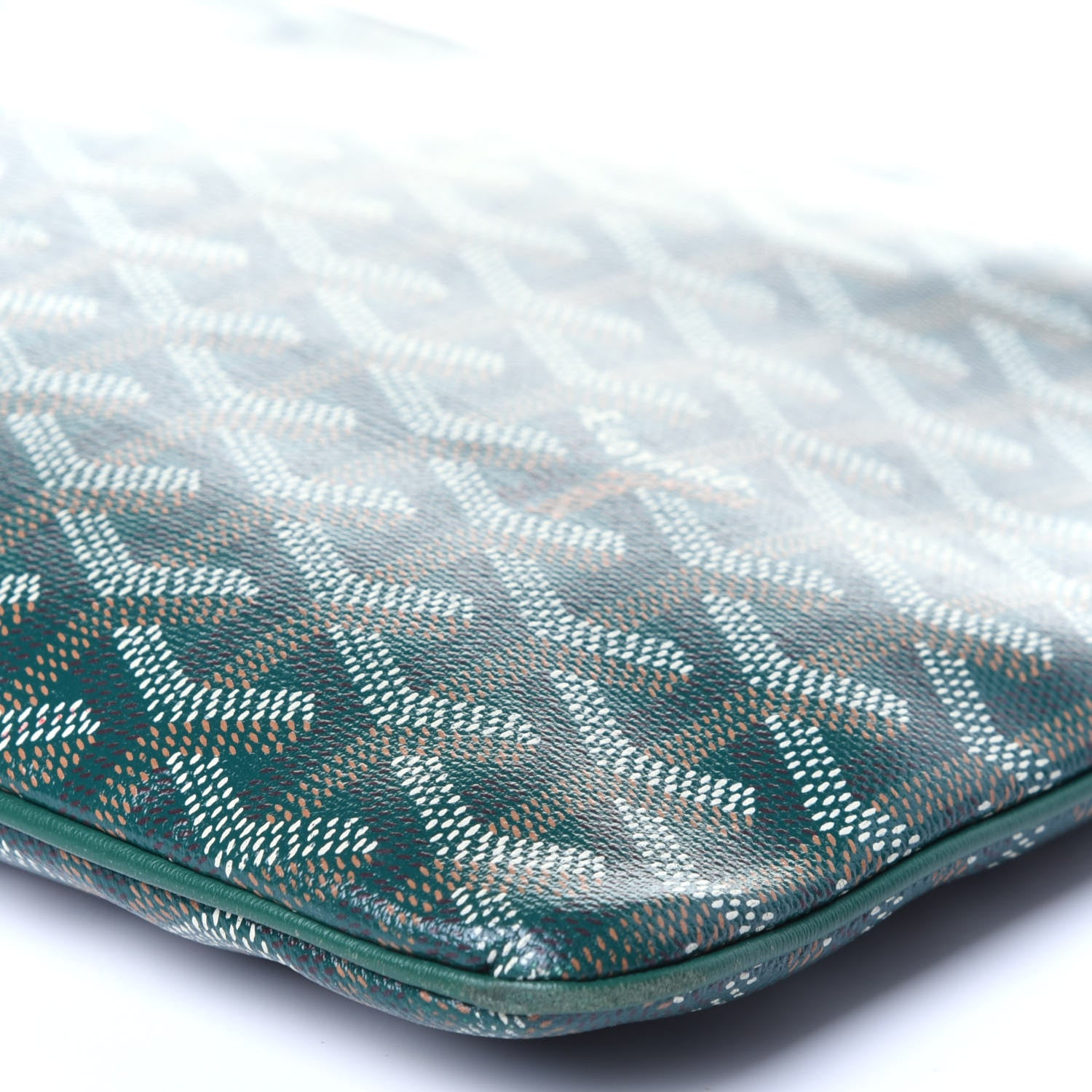 Goyard Goyardine Senat Pochette MM Green 9 of 13