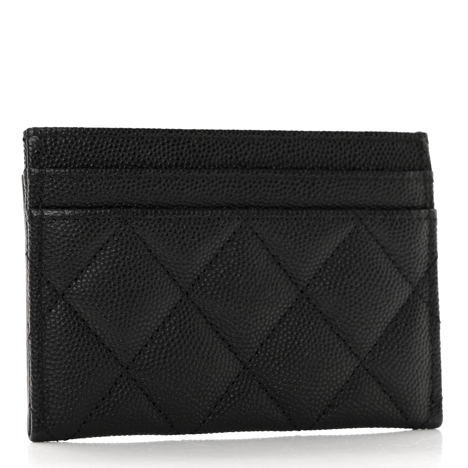 Chanel Caviar Quilted Filigree Card Holder Black 3 of 9