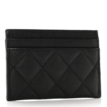 Chanel Caviar Quilted Filigree Card Holder Black 3 of 9