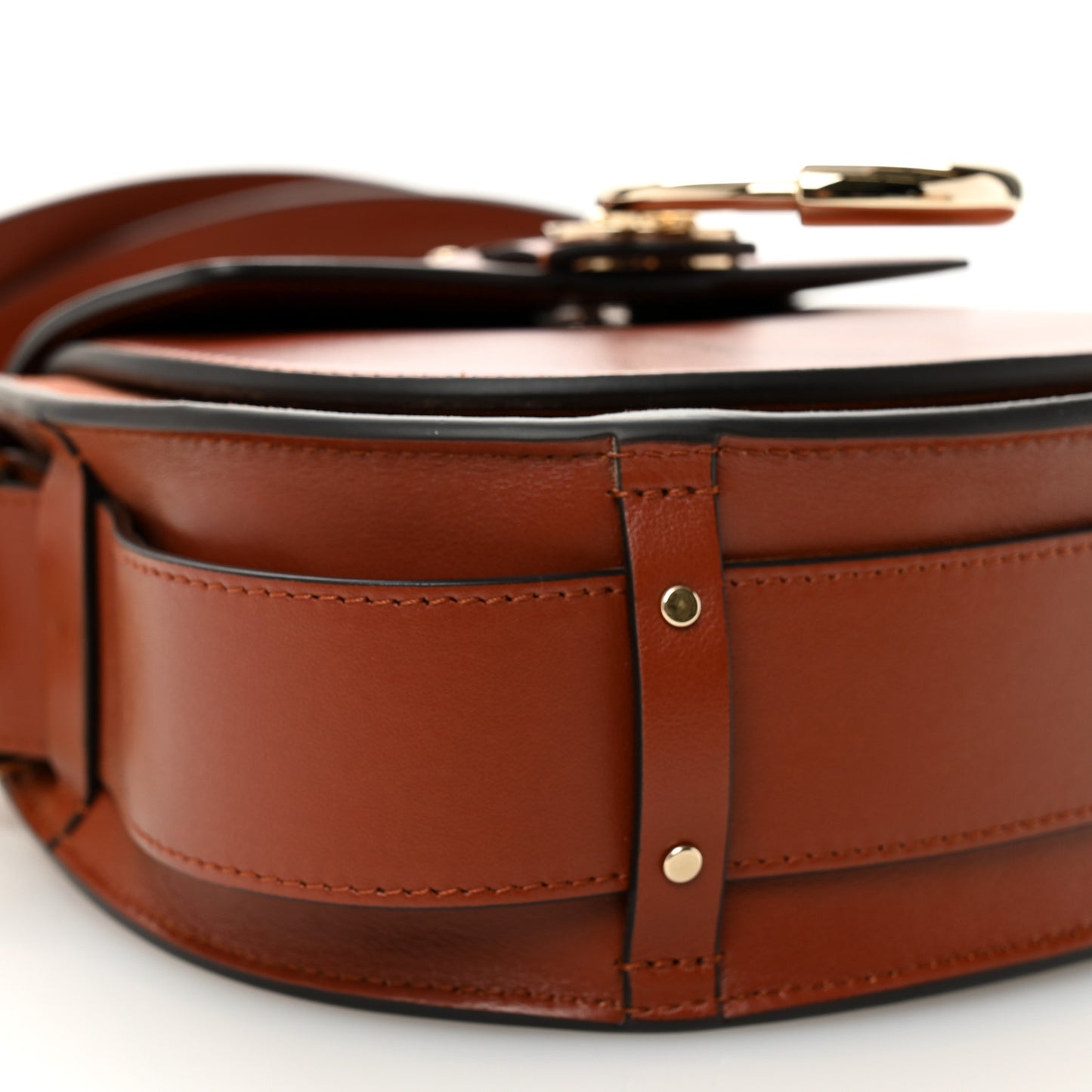 Calfskin Small Tess Bag Sepia Brown