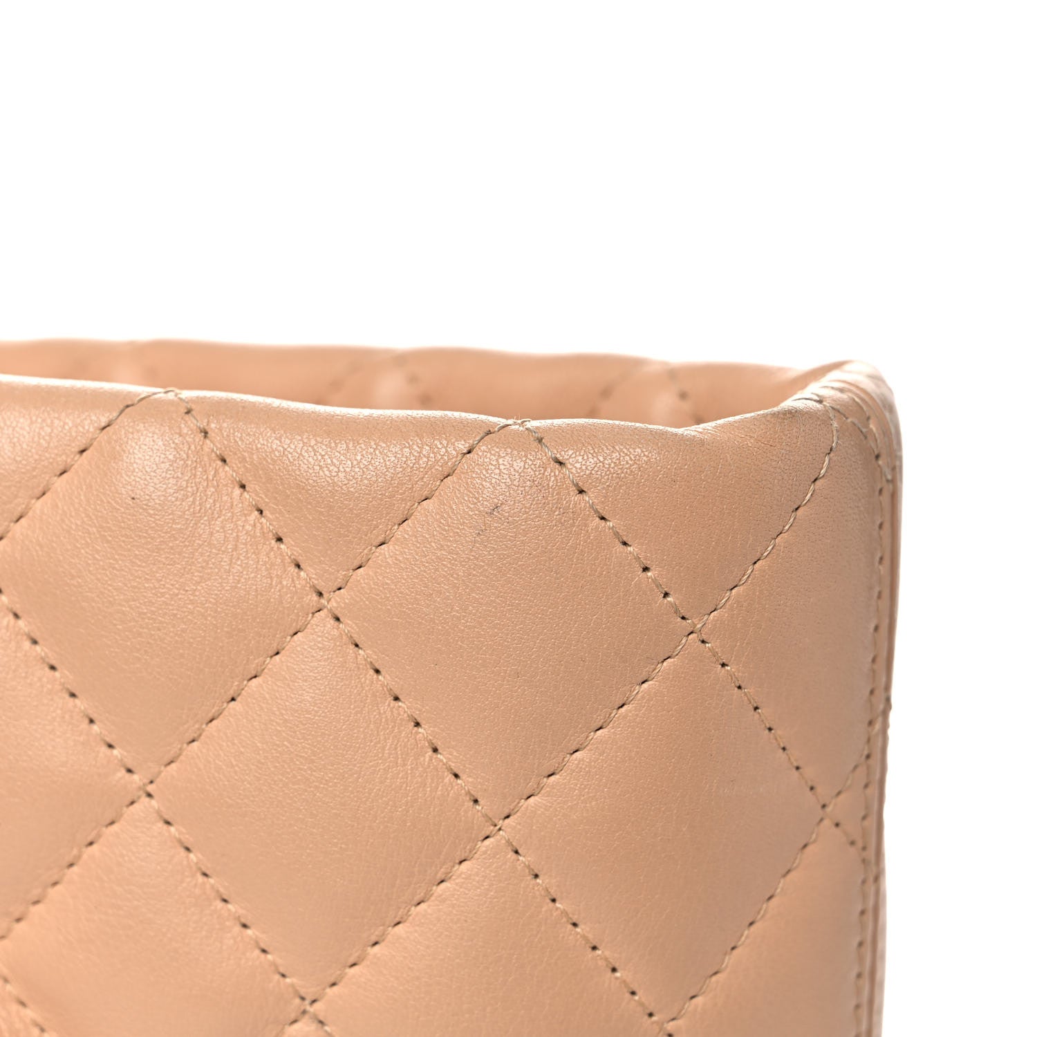 Chanel Calfskin Quilted Large Cambon Tote Beige Black 17 of 21