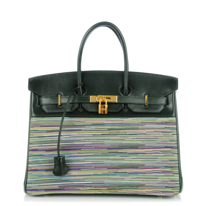 Hermes Box Vibrato Birkin 35 Vert Fonce 1 of 22