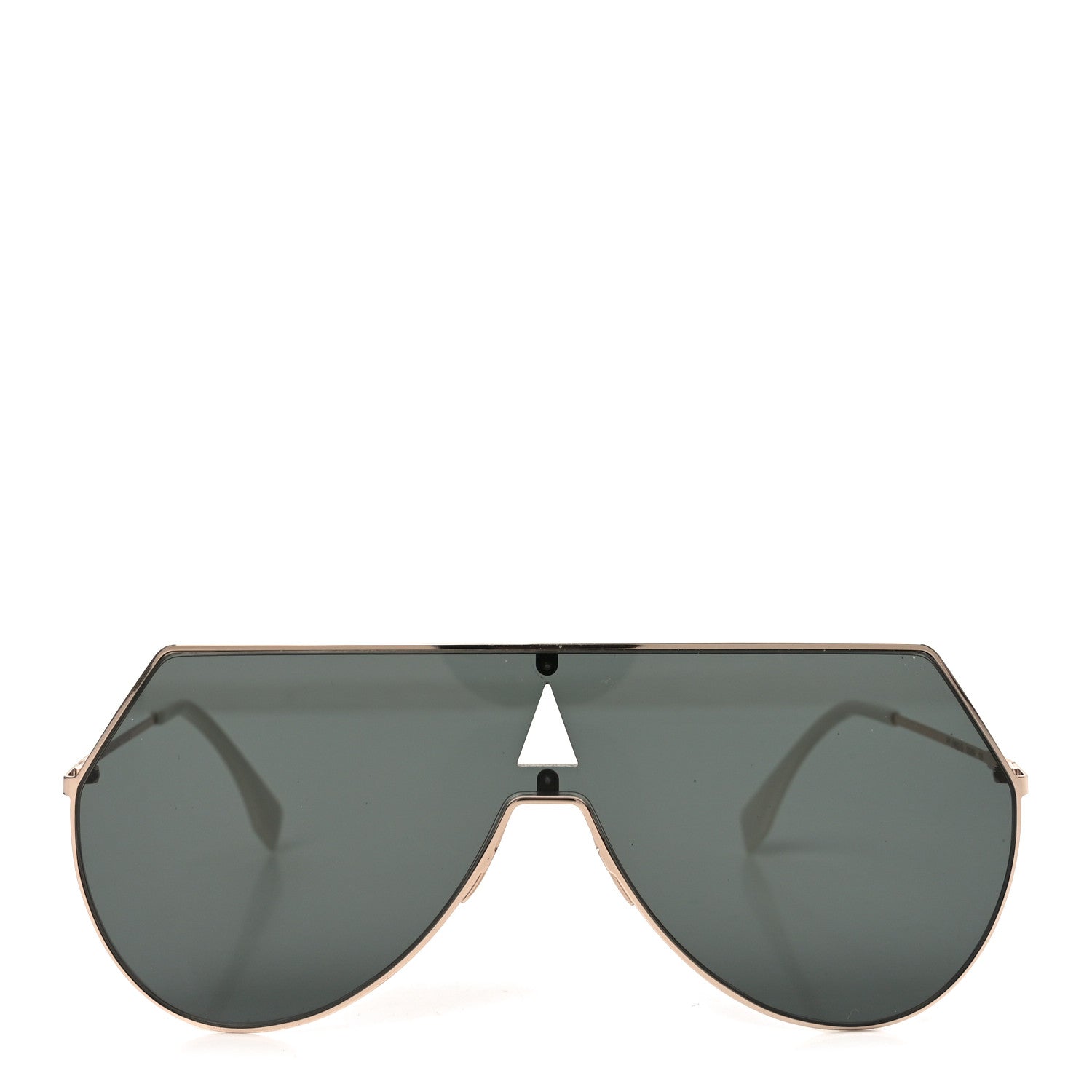 Fendi Metal Mirrored Eyeline Sunglasses FF 0193S Black Rose Gold