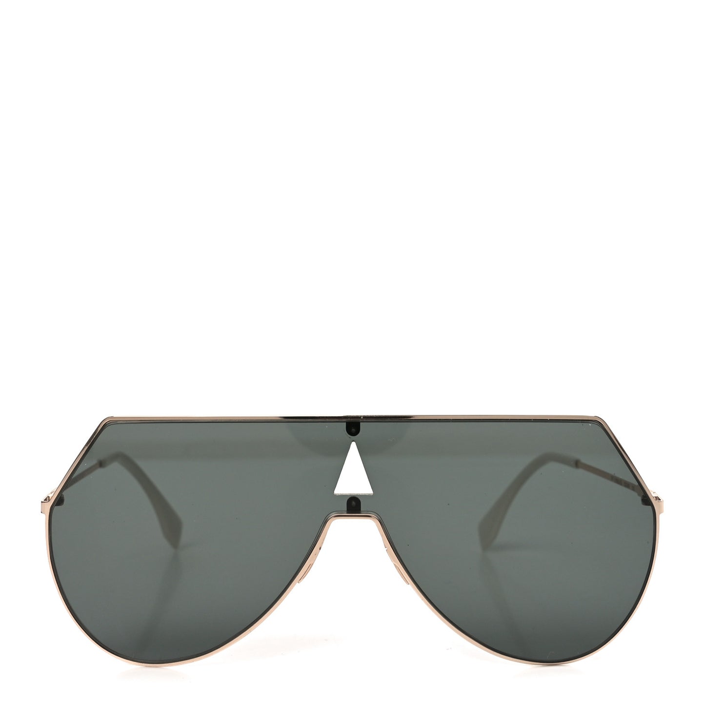 Metal Mirrored Eyeline Sunglasses FF 0193S Black Rose Gold