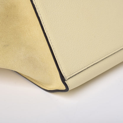 Celine Drummed Calfskin Suede Medium Trapeze Butter 21 of 24