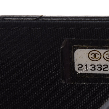 Chanel Lambskin Quilted Boy Wallet On Chain WOC Black 8 of 11