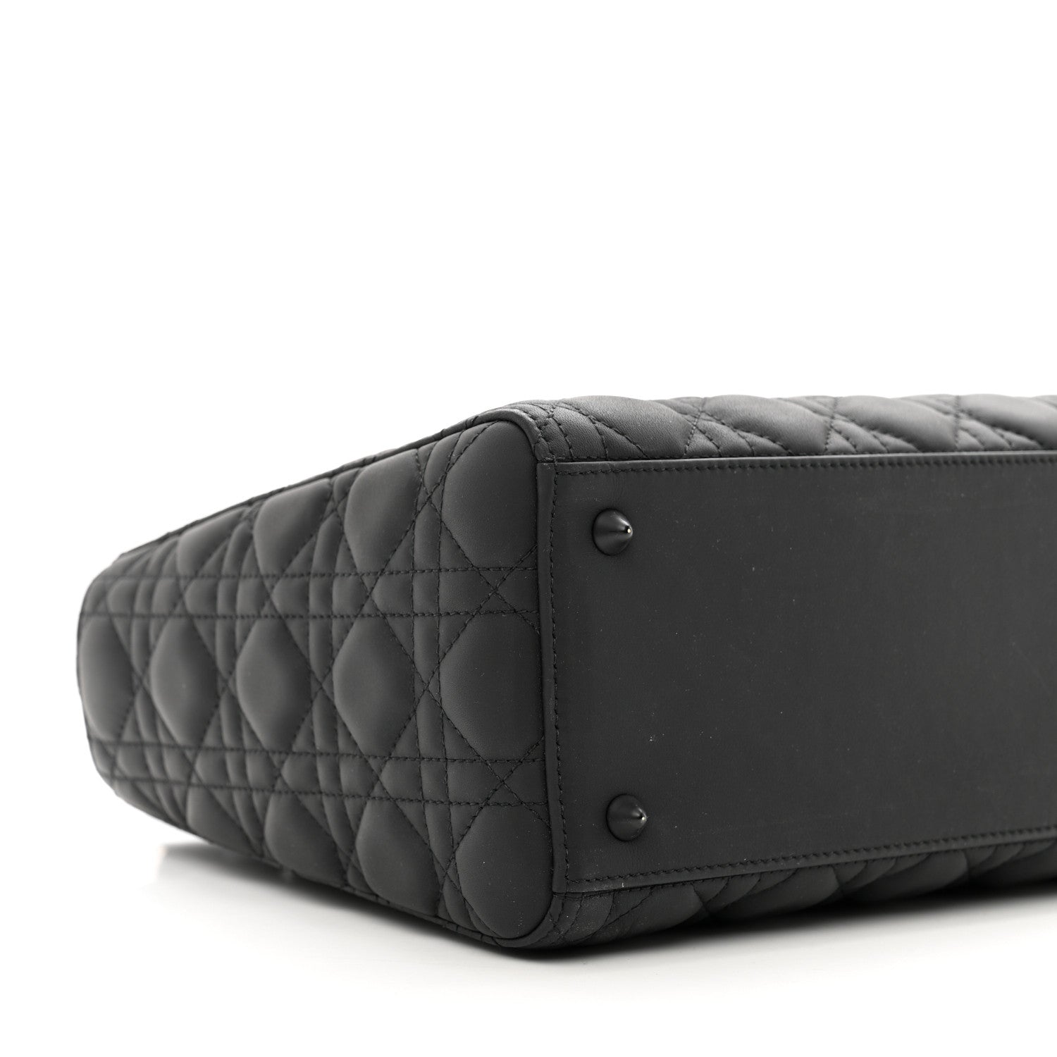 Christian Dior Ultra Matte Calfskin Cannage Medium Lady Dior Black 8 of 9