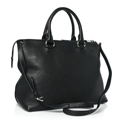 Prada Vitello Phenix Tote Black 3 of 9