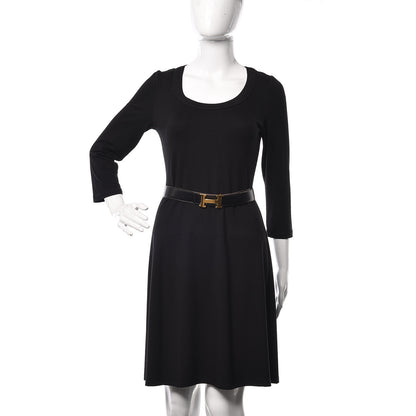 Hermes Box Togo 32mm H Belt 72 Black Gold 2 of 11