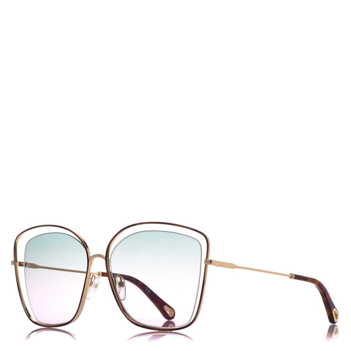 Poppy Aviator Sunglasses CE 130S Gold Havana
