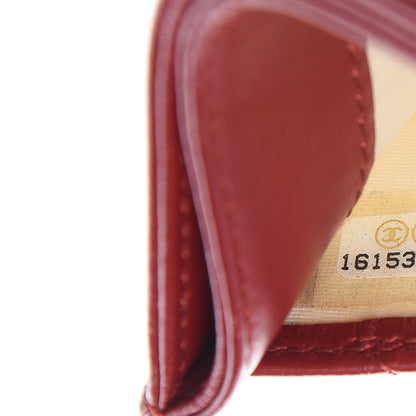 Chanel Lambskin Quilted Card Holder Red 8 of 11
