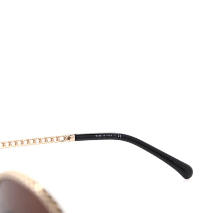 Chanel Chain Pantos Sunglasses 4242 Gold Brown 6 of 8
