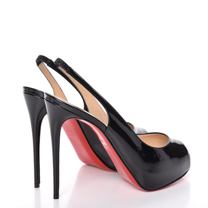 Christian Louboutin Patent Private Number 120 Pumps 37.5 Black 4 of 8