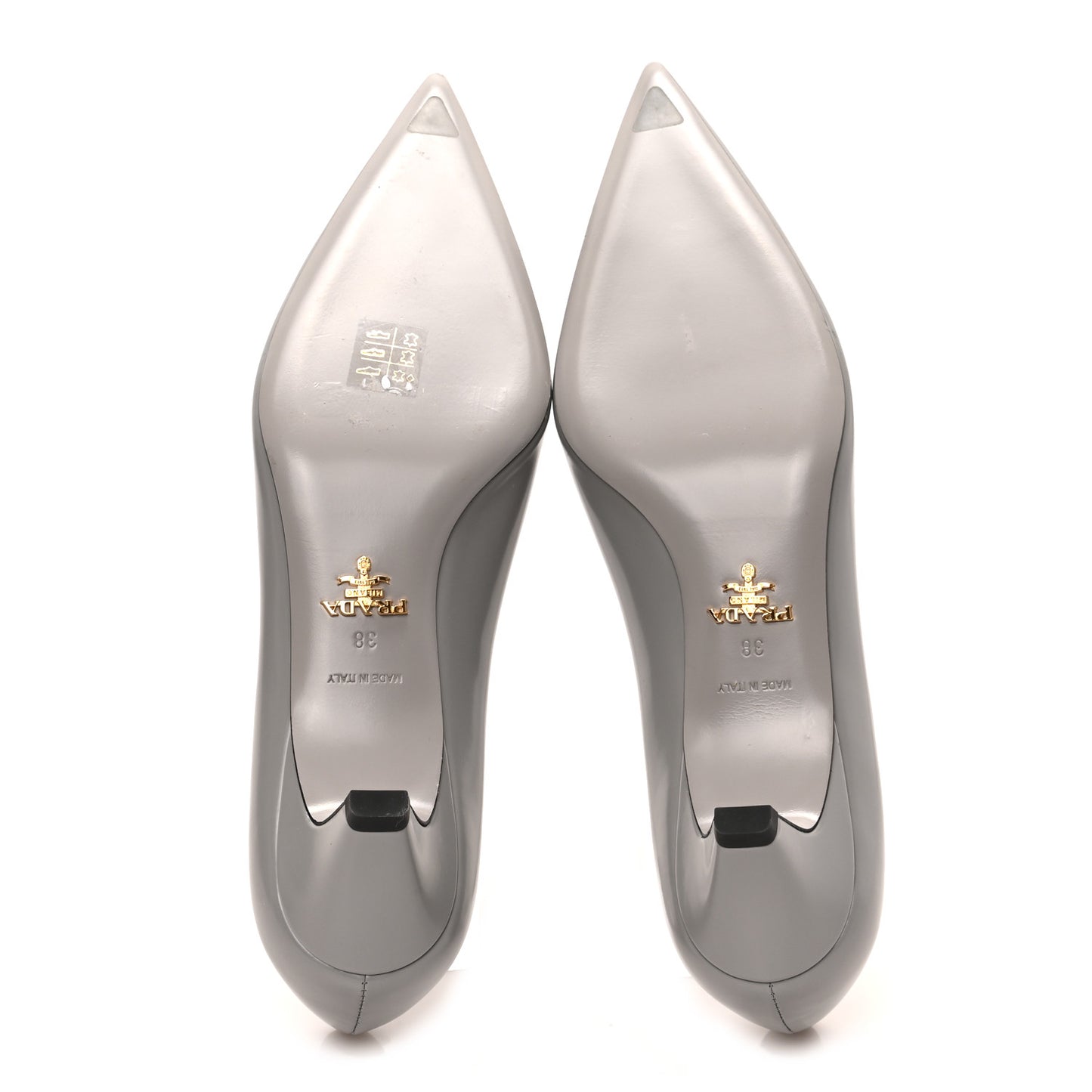 Spazzolato Bouquet Pointed Toe 45mm Pumps 38 Grey