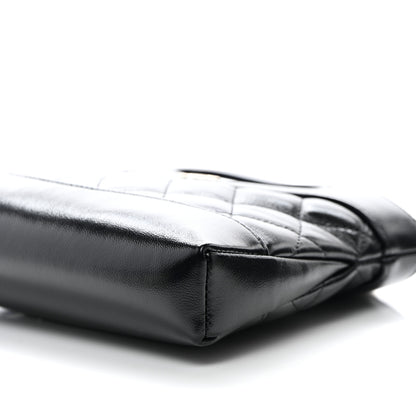 Chanel Shiny Crumpled Calfskin Quilted Nano 31 Shopping Bag Black 10 of 11