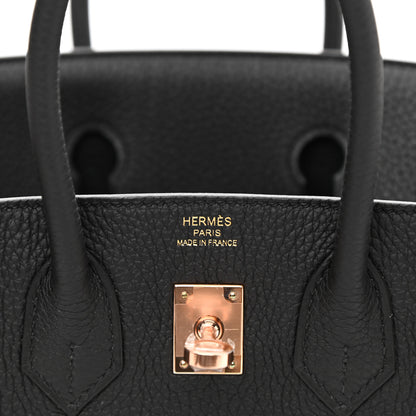 Hermes Togo Birkin 25 Black 6 of 12