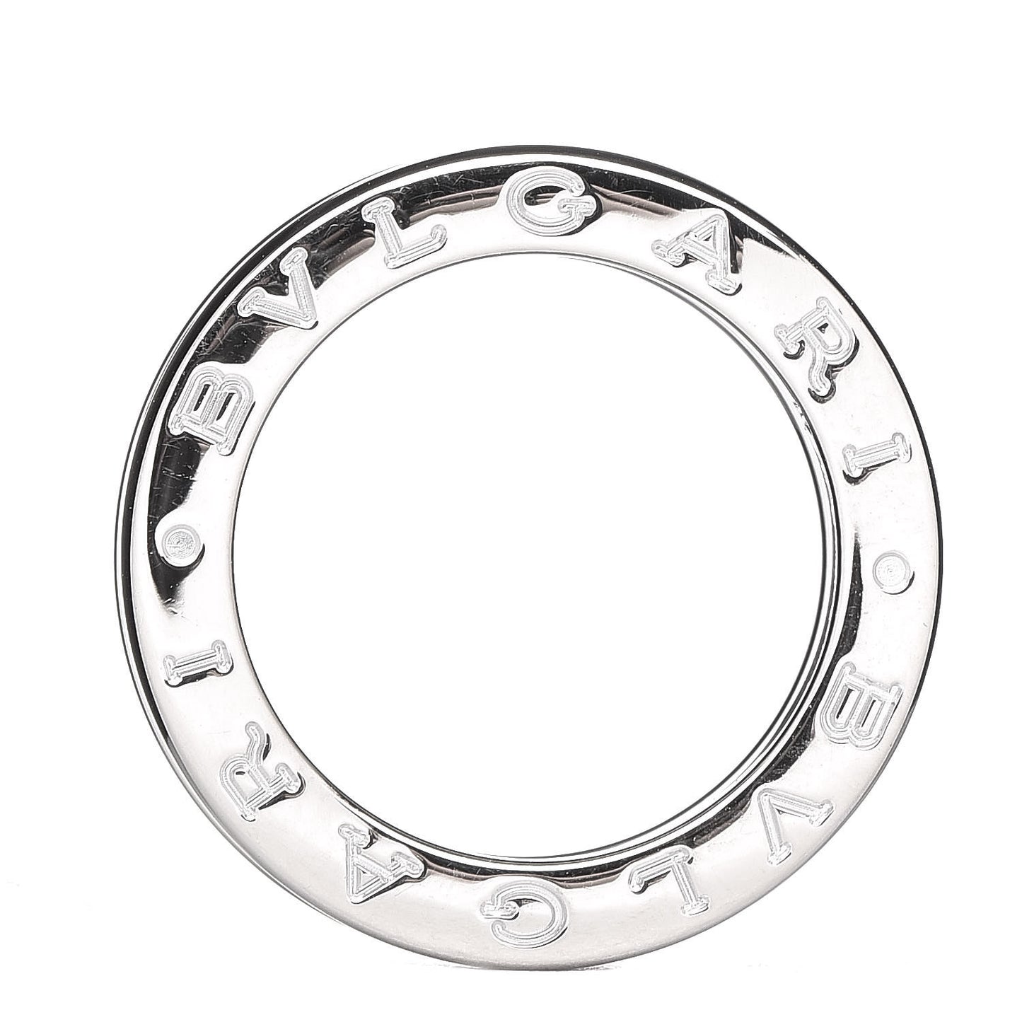 18K White Gold Diamond B.Zero1 One-Band Pave Ring 48 4.5