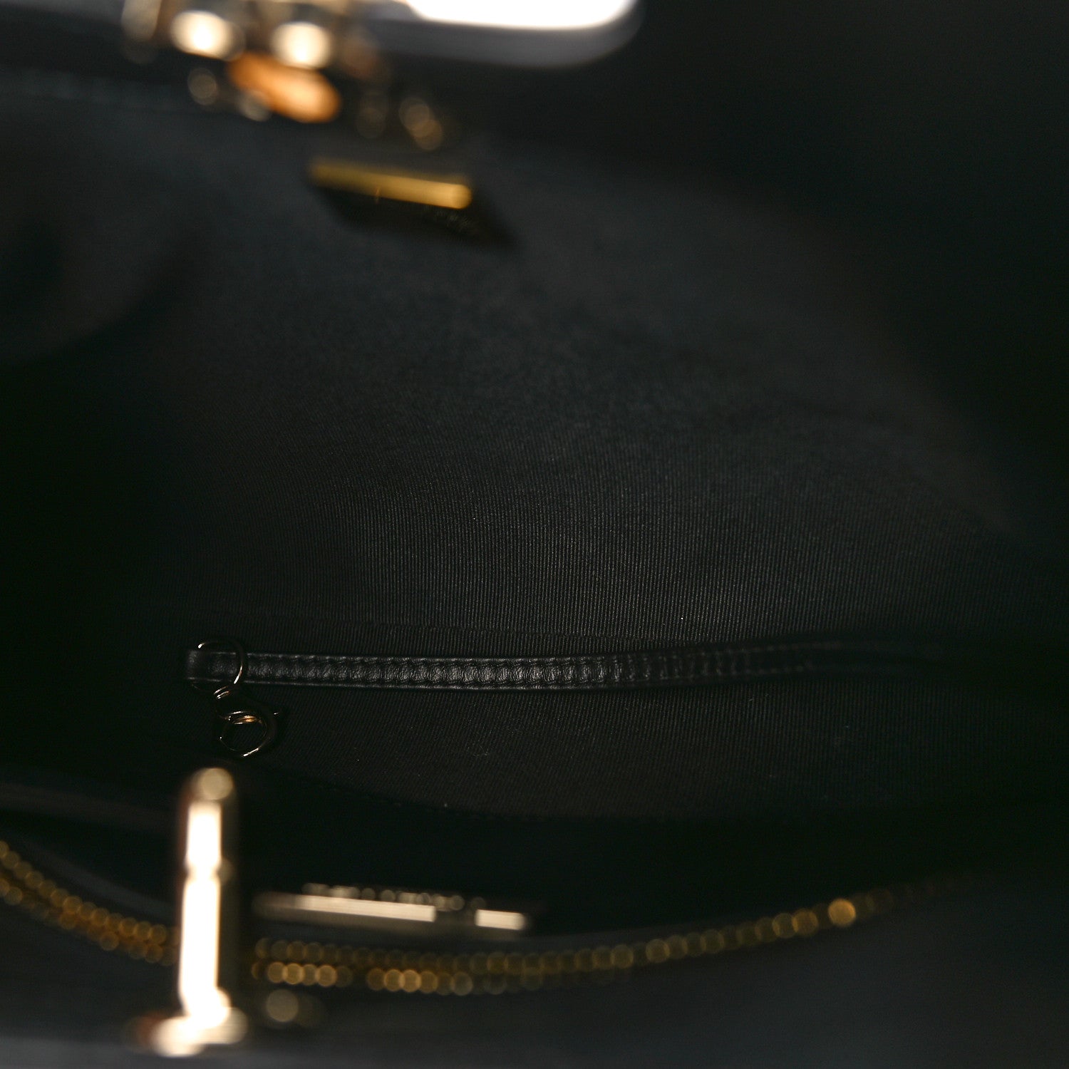 Chanel Shiny Crumpled Calfskin Quilted Mini 31 Shopping Bag Black 5 of 9