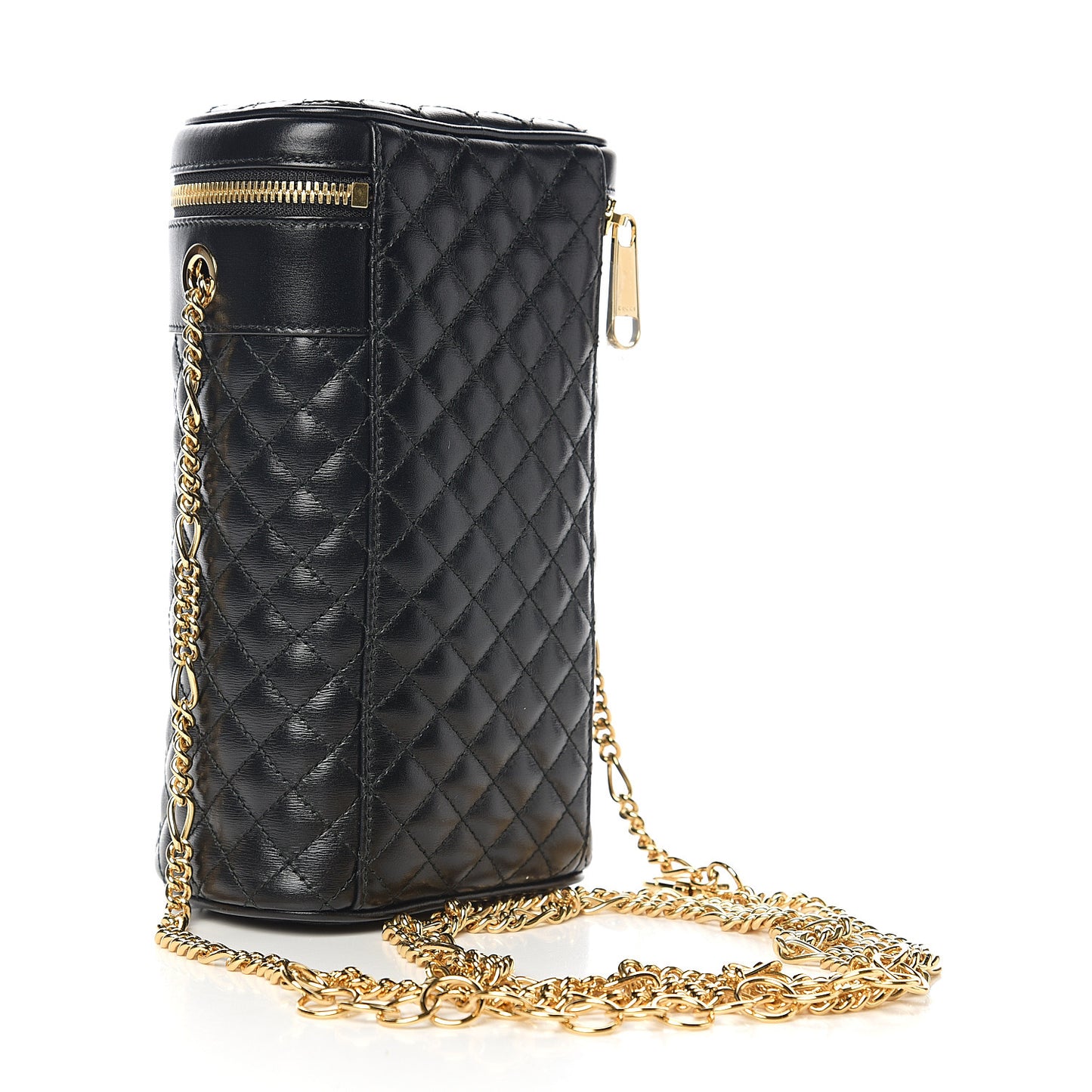 Calfskin Trapuntata Zumi Belt Bag Black