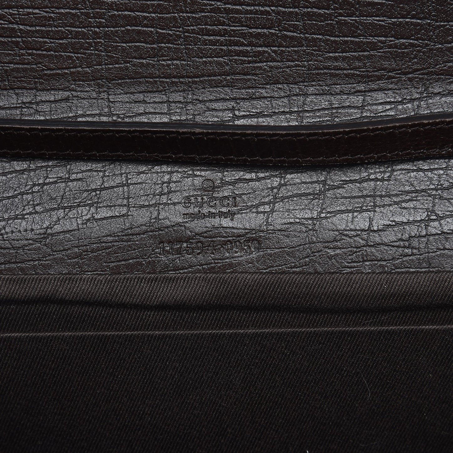Monogram Bamboo Bar Clutch Dark Brown