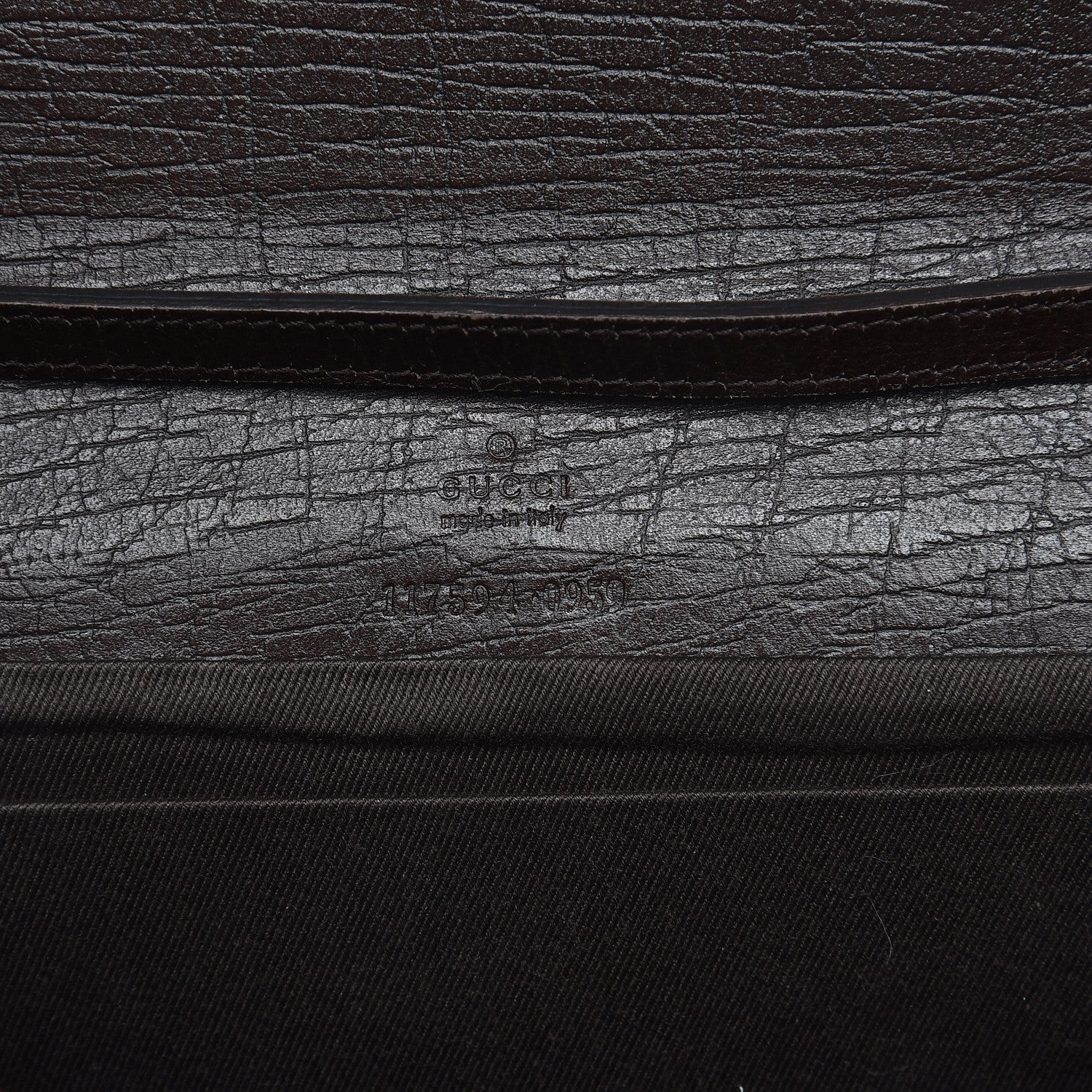 Gucci Monogram Bamboo Bar Clutch Dark Brown 6 of 8