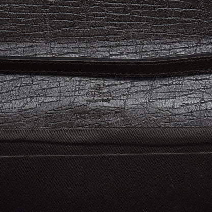 Gucci Monogram Bamboo Bar Clutch Dark Brown 6 of 8