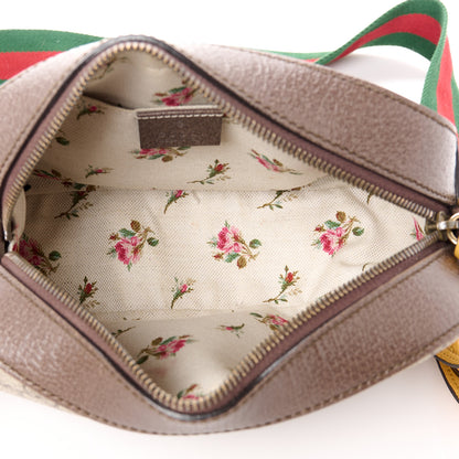 Gucci GG Supreme Monogram Web Neo Vintage Shoulder Bag Beige New Acero Crop 5 of 12