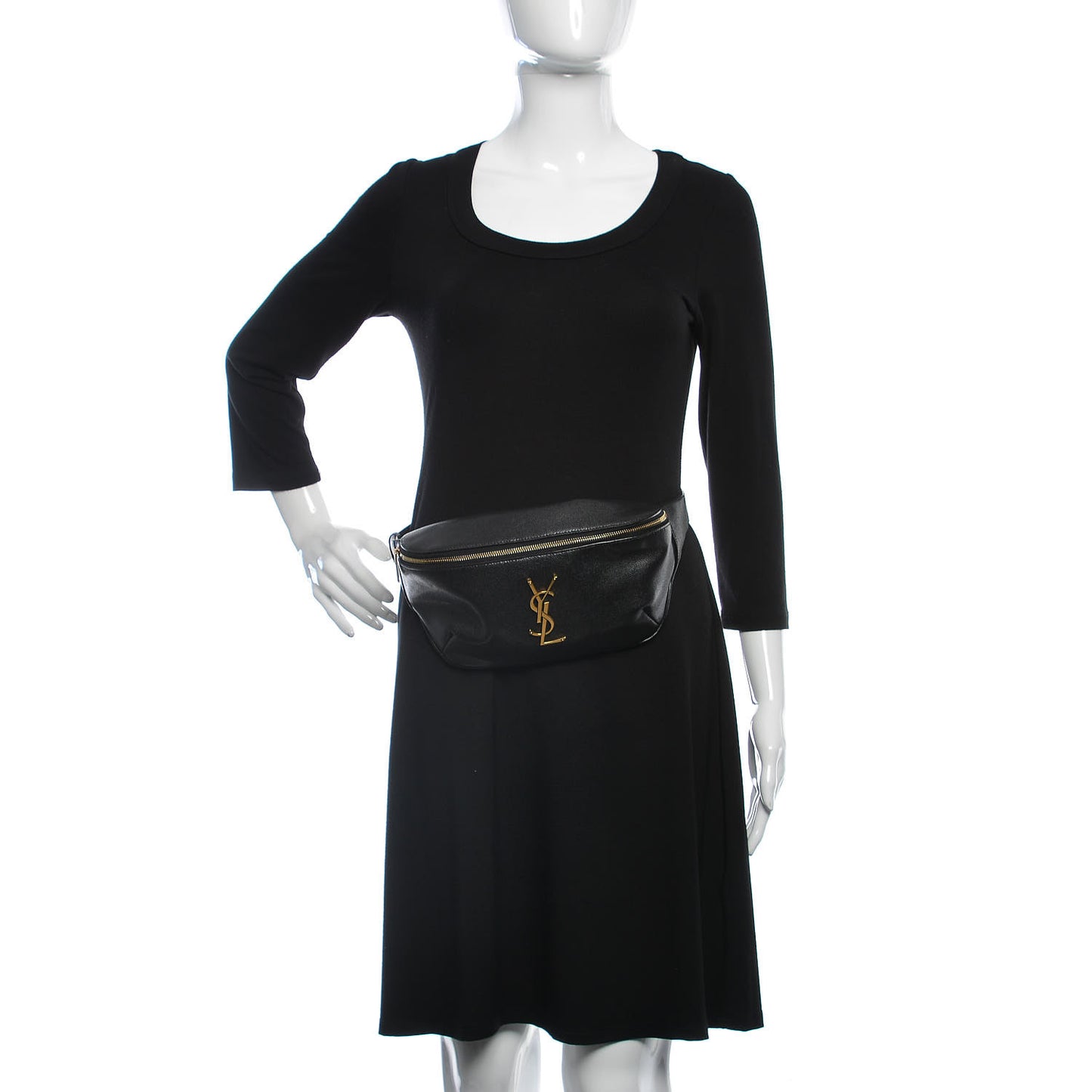 Grain De Poudre Monogram Belt Bag Black