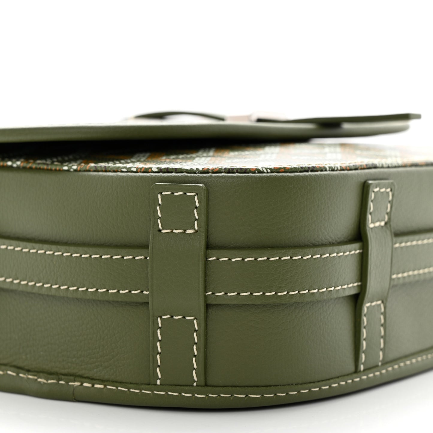 Goyardine Belvedere II PM Messenger Bag Kaki