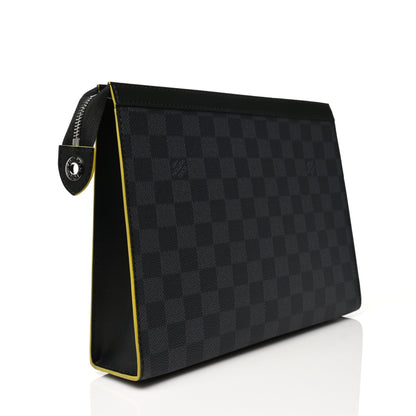 Louis Vuitton Damier Graphite Pochette Voyage MM Yellow 3 of 6