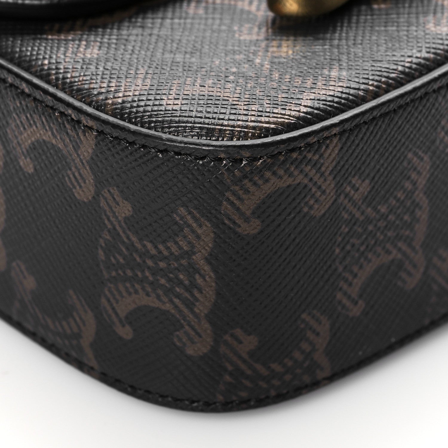 Celine Triomphe Canvas Calfskin Mini Triomphe Tan 10 of 10