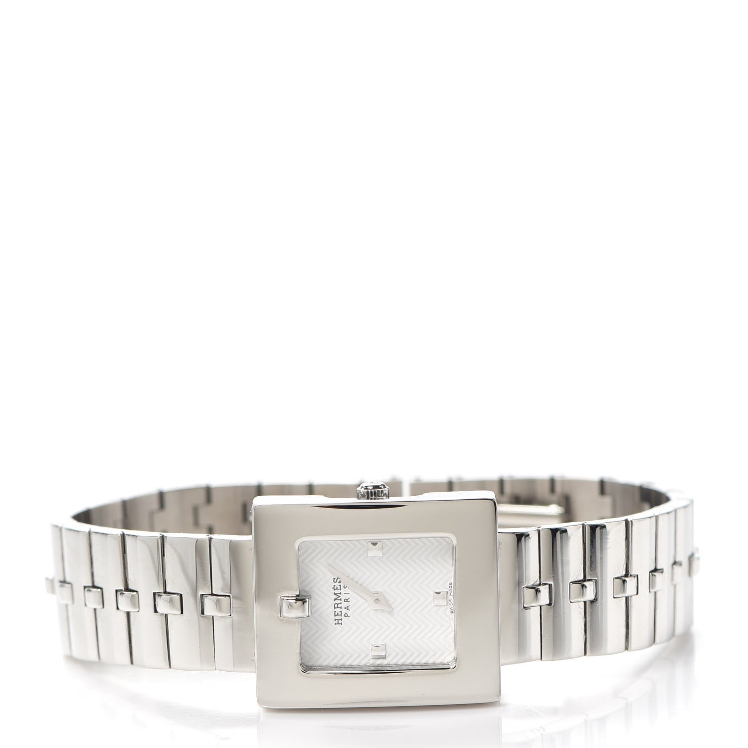 Hermes Stainless Steel 22mm Belt Quartz Watch 2 of 6