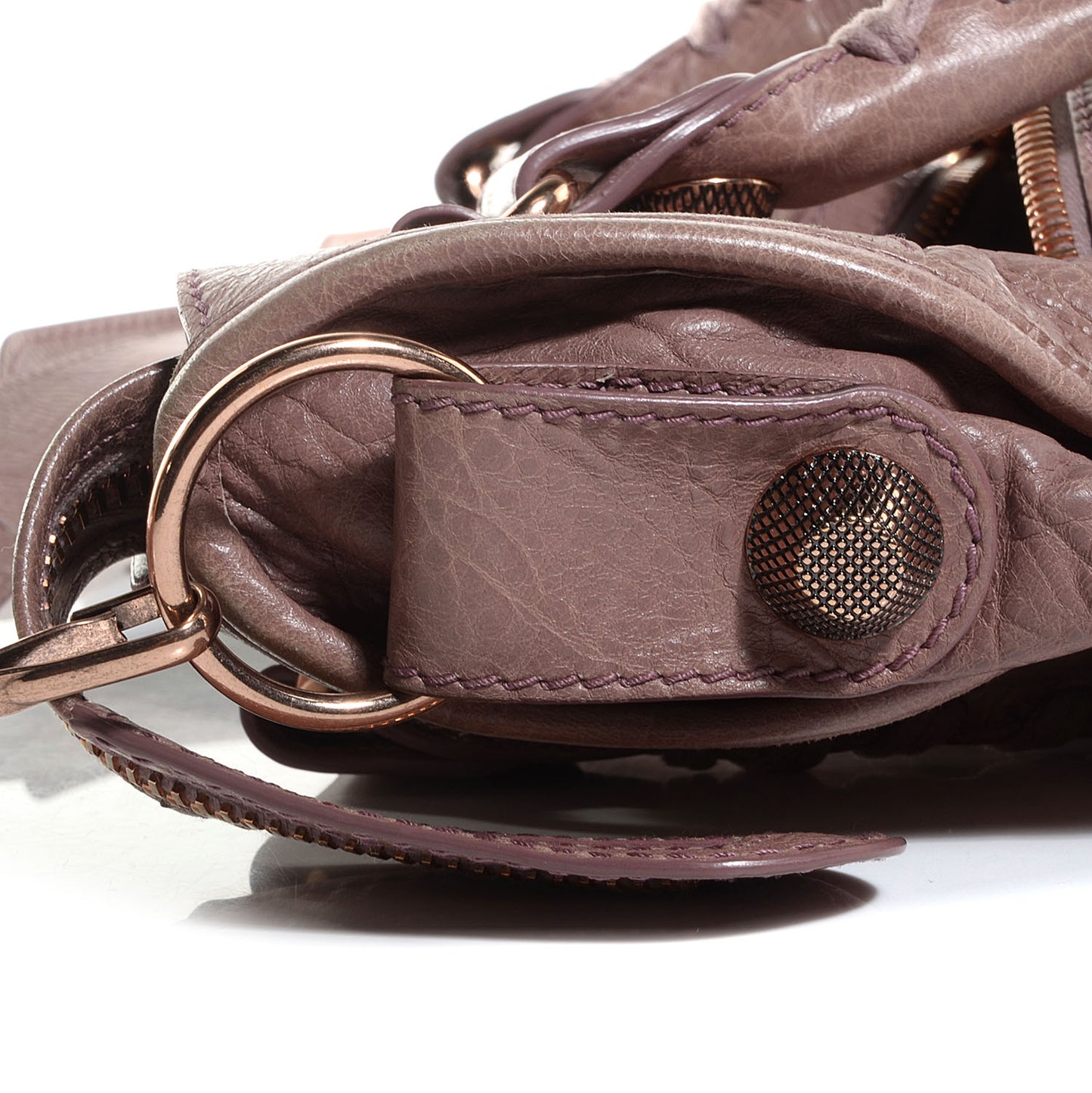 Agneau Giant 21 Rose Gold Hardware City Parme