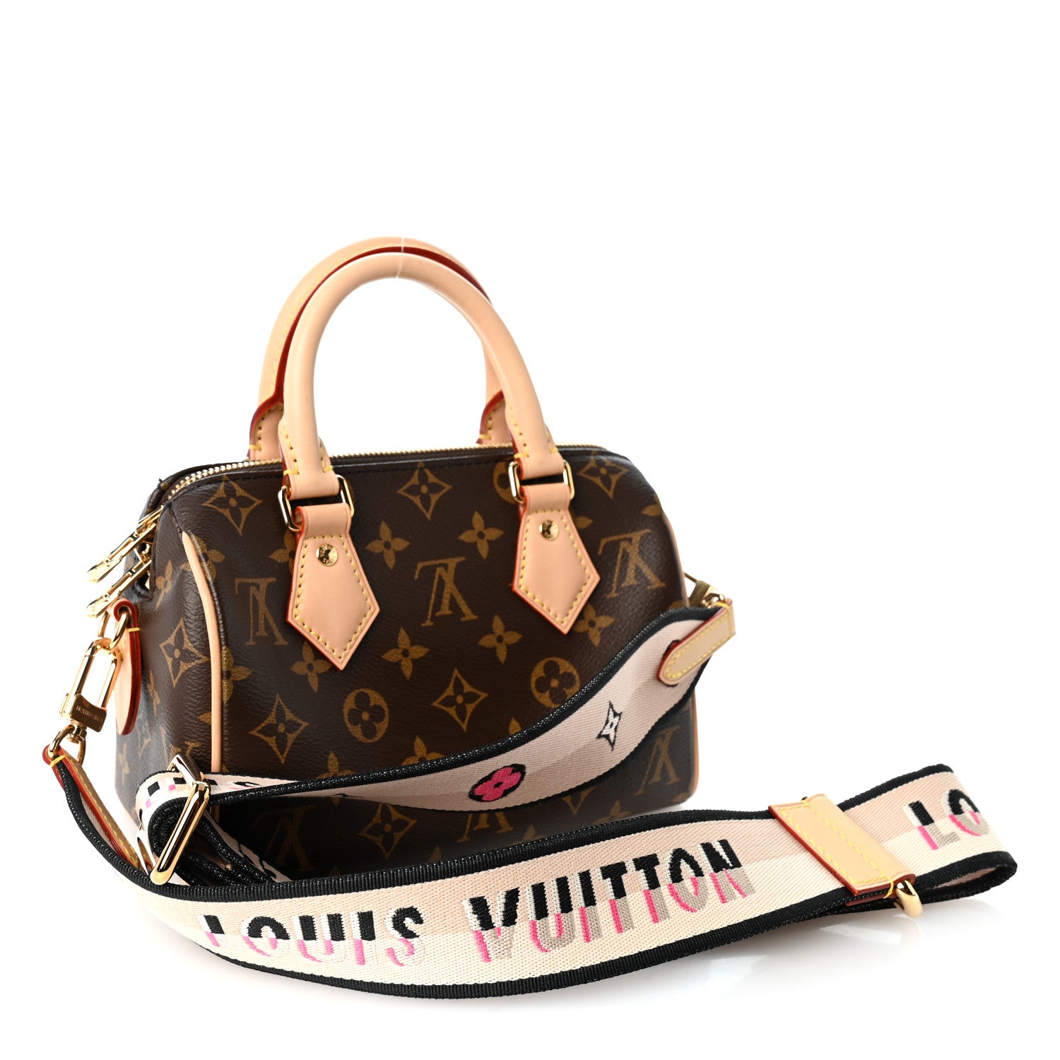 Louis Vuitton Monogram Speedy Bandouliere 20 Black 3 of 10