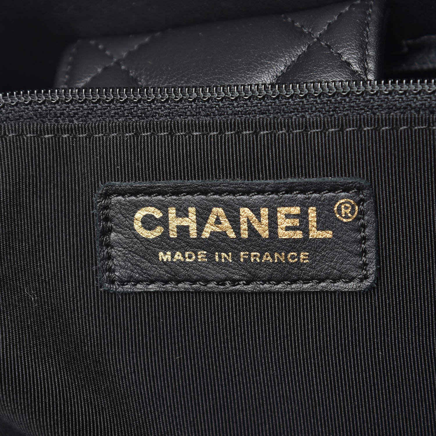 Chanel Calfskin Quilted Large CC Shopping Tote Black 6 of 11