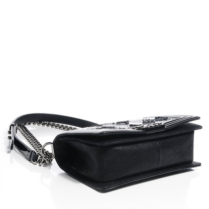 Chanel Sequin Medium Boy Flap Bag Black 4 of 7