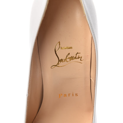 Christian Louboutin Kid Studded Door Knock 100 Pumps 36.5 White 7 of 7