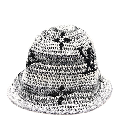 Louis Vuitton Crochet Monogram LV Bucket Hat S Grey Multicolor 1 of 8
