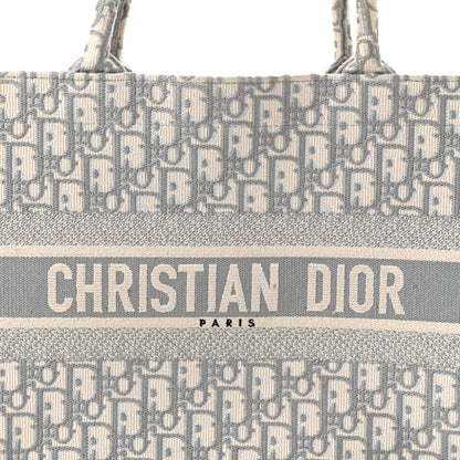 Christian Dior Oblique Medium Book Tote Grey 8 of 12