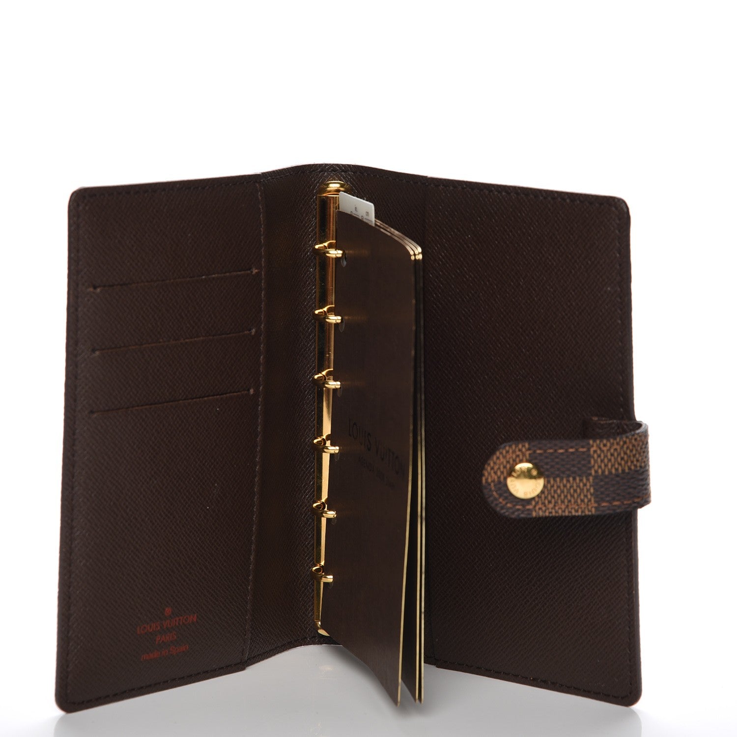 Louis Vuitton Damier Ebene Small Ring Agenda Cover 5 of 7